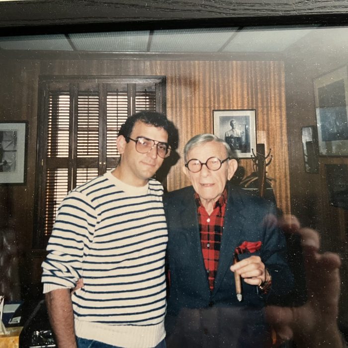 George Burns and Barry.